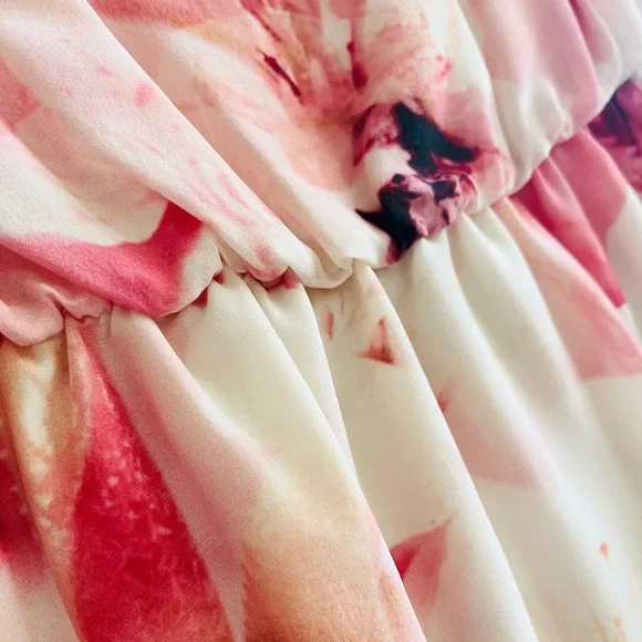 Alice + Olivia Silk Spring Blossom Dress - Picture 5 of 6